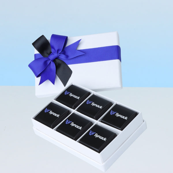 Set of 8 Corporate branded chocolate 6piece hard box