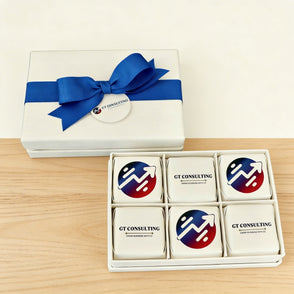 Set of 8 Corporate branded chocolate ...