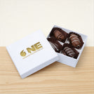 Corporate chocolate coated dates printed hard box