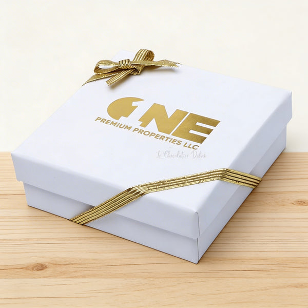 Corporate chocolate coated dates printed hard box