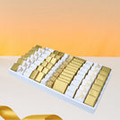 Corporate branded premium chocolate leather medium tray