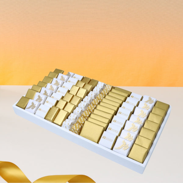 Corporate branded premium chocolate leather medium tray