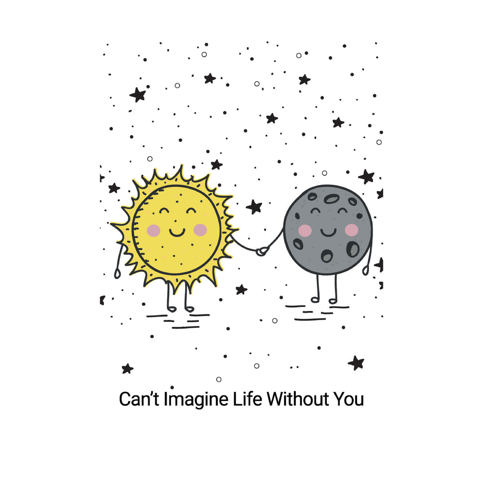 Can_t imagine life without you greeting card