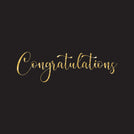 Cangratulations glitter greeting card
