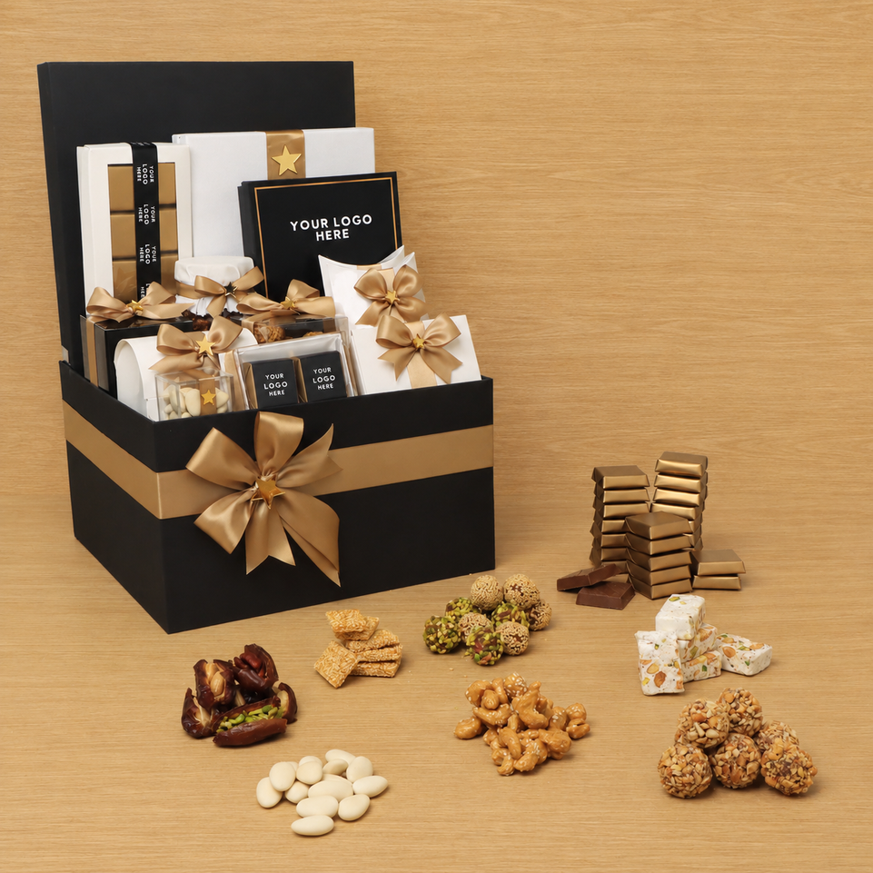 Corporate customized premium chocolate & sweets extra large hamper
