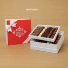 Happy Diwali ornament designed premium chocolate 2-layer white hard box
