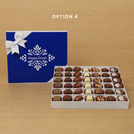 Happy Diwali ornament designed premium chocolate 42P white hard box