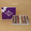 Happy Diwali ornament designed premium chocolate 42P white hard box