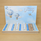 Baby boy air balloon theme premium chocolate large leather tray