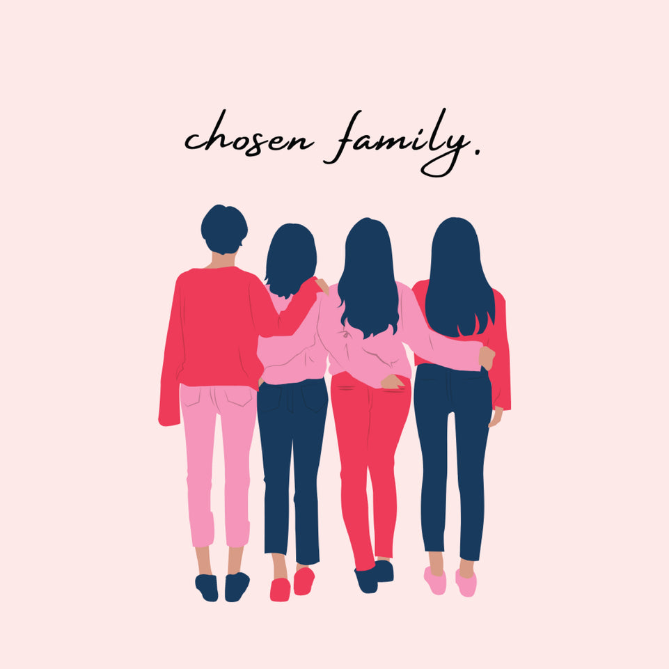 Chosen family greeting card