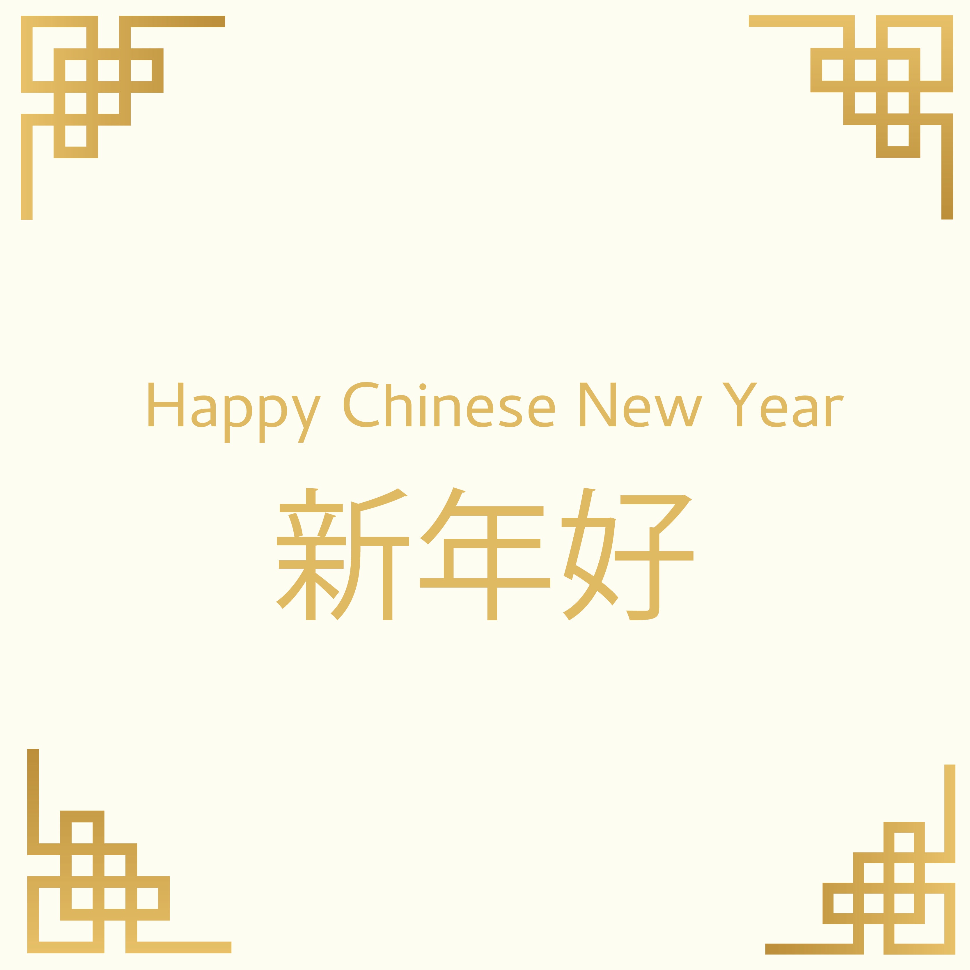 Classic chinese new year greeting card