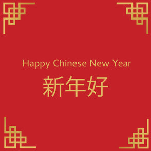 Classic chinese new year greeting card
