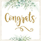 Congrats rustic greeting card
