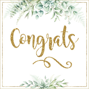 Congrats rustic greeting card