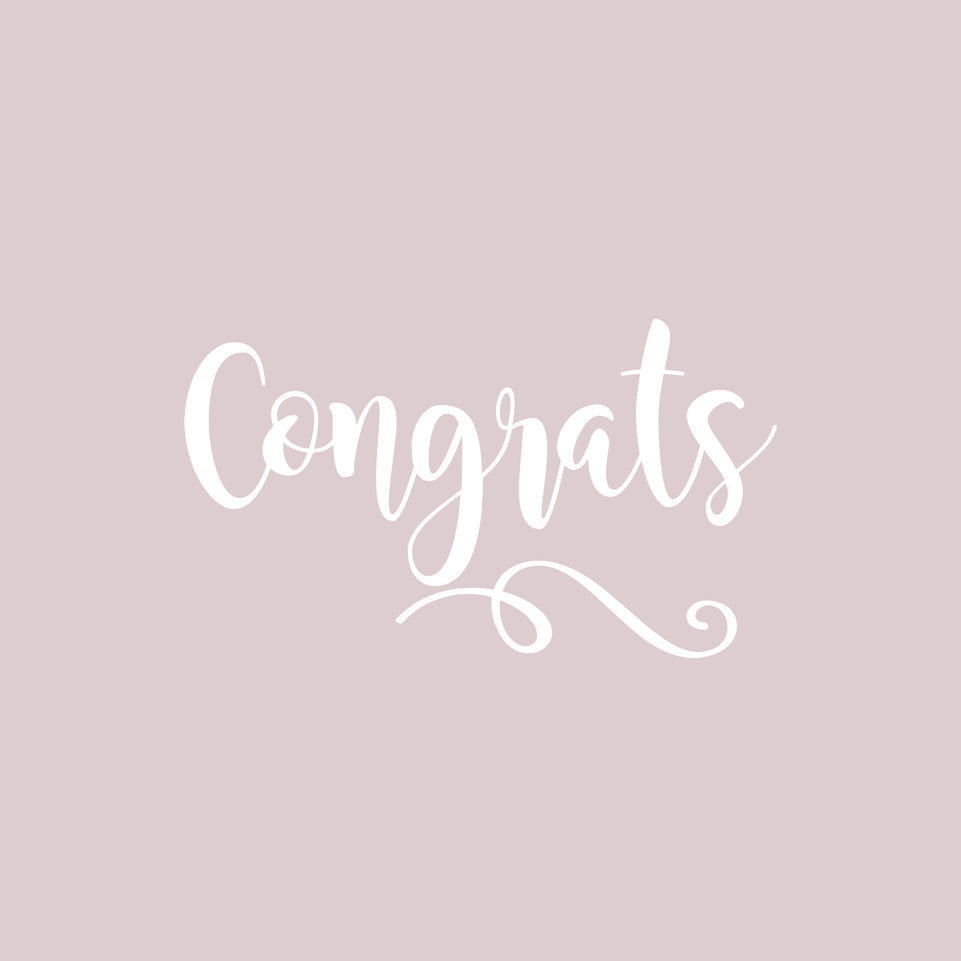 Congrats soft minimalist greeting card