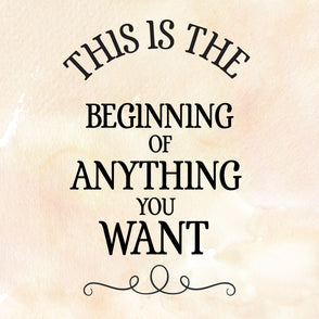 Congrats this is the beginning of any...