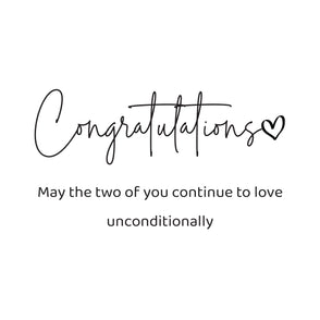 Congratulations may the two of you co...