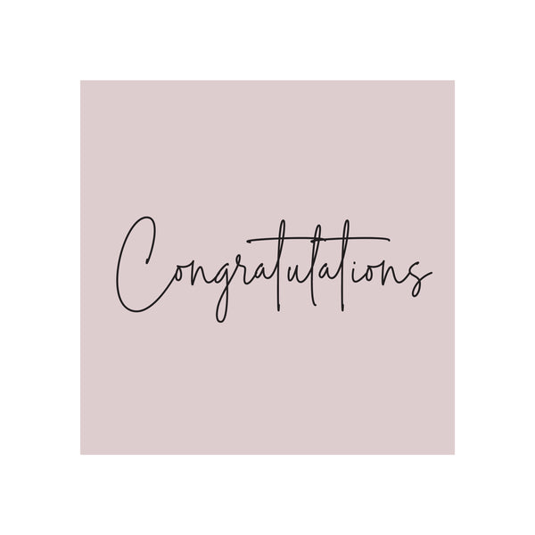 Congratulations minimalist frame greeting card