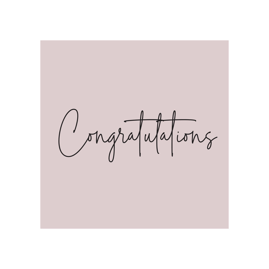 Congratulations minimalist frame greeting card