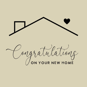 Congratulations on your new home hous...