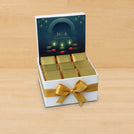 Happy diwali designed premium chocolate small hamper