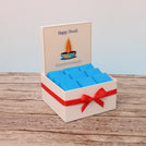 Happy diwali candle turquoise designed premium chocolate small hamper