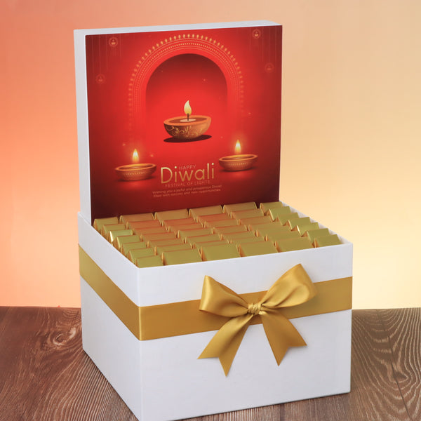 Happy Diwali candle lights designed premium chocolate large hamper