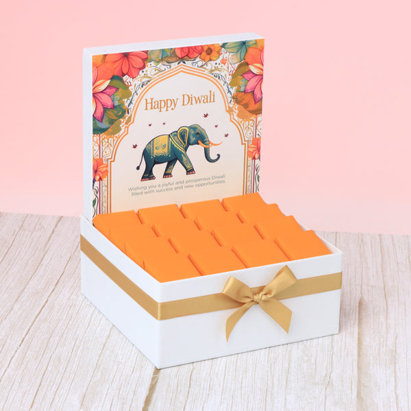 Floral elephant diwali designed premium chocolate medium hamper