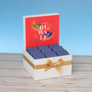 Happy diwali holding hands red designed premium chocolate small hamper