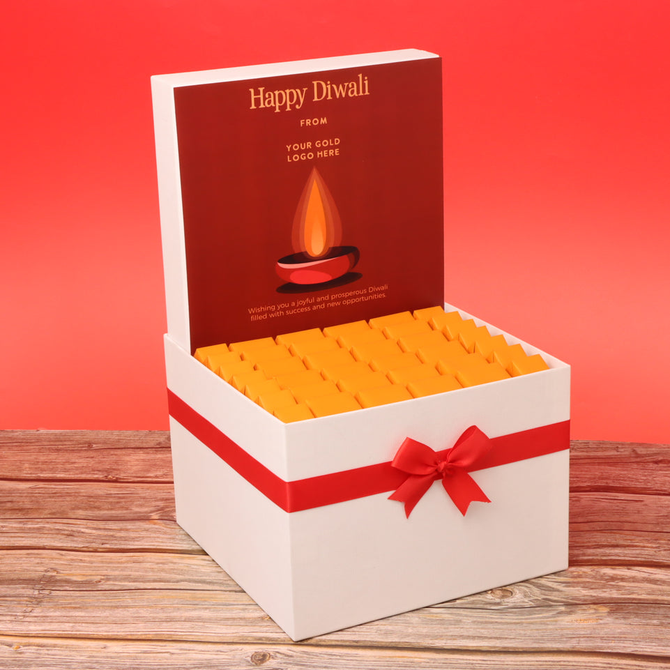 Corporate customized diwali red designed premium chocolate large hamper