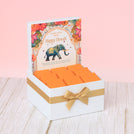 Corporate customized diwali floral elephant designed premium chocolate small hamper