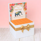 Corporate customized diwali floral elephant designed premium chocolate large hamper