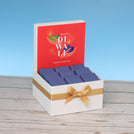Corporate customized diwali holding hands red designed premium chocolate small hamper