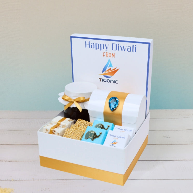 Diwali corporate chocolate & sweets medium hamper