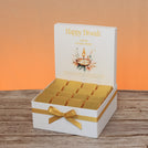 Corporate customized diwali floral candle designed premium chocolate medium hamper