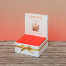 Corporate customized diwali floral radiance designed premium chocolate medium hamper