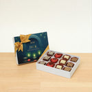 Set of 5 corporate customized diwali candle lights designed premium chocolate 12P hard box