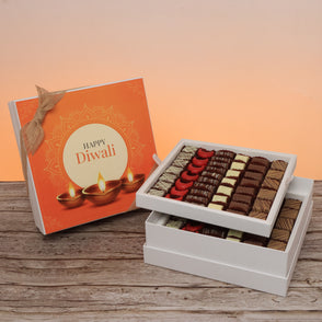 Happy diwali golden candle designed p...