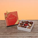 Happy diwali festive frame designed premium chocolate 9P hard box