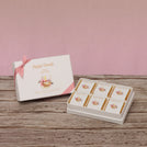 Set of 8 corporate customized floral candle lights designed premium chocolate 6p hard box