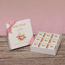 Set of 5 Happy diwali floral candle lights designed premium chocolate 9p hard box