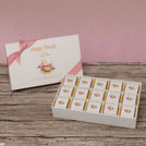 Set of 4 corporate customized floral candle lights designed premium chocolate 15p hard box