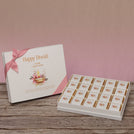 Set of 3 corporate customized floral candle lights designed premium chocolate 20p hard box