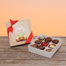 Set of 5 corporate customized festival of lights diwali designed premium chocolate 9p hard box