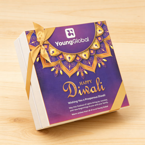Happy diwali corporate customized premium chocolate hard box
