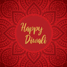 Diwali flower pattern greeting card