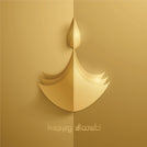 Diwali modern dia candle greeting card