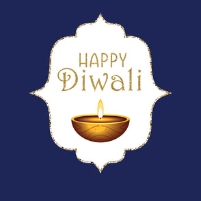 Diwali oriental dia candle and glitte...