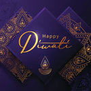 Diwali oriental pattern greeting card