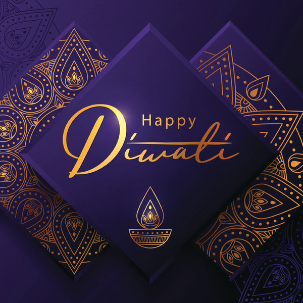 Diwali oriental pattern greeting card